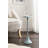 Sanzo Round Metal Pedestal Drink Table-786464730