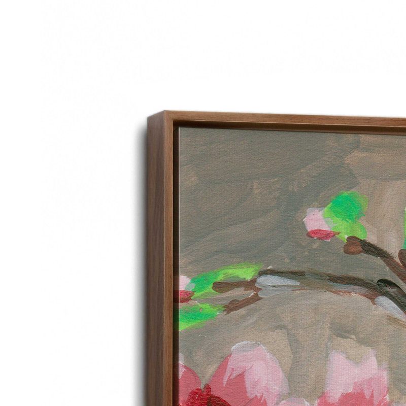 «Patchwork Pot I» par Melissa Wang, reproduction d'art sur toile, Brun, «Floater», reproduction encadrée sans passe-par