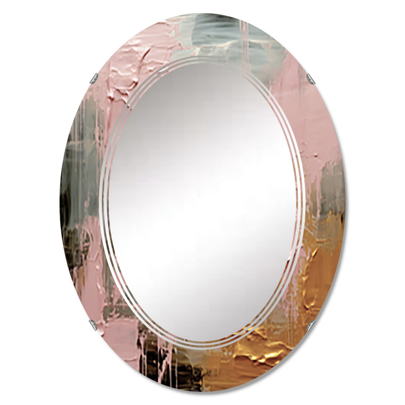 Clarkvale - Miroir mural moderne ovale, 30 po x 20 po