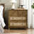  Mikels 26.9"W Night Stand with Drawers, Rattan Nightstand with Charging Station, 27.6" W x 29.6" H, Boho End Tables Living Room, Tall Nightstands with 4 Drawers-1340312211