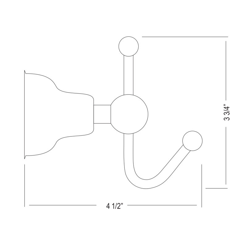 Arcana™ Robe Hook, Polished Nickel