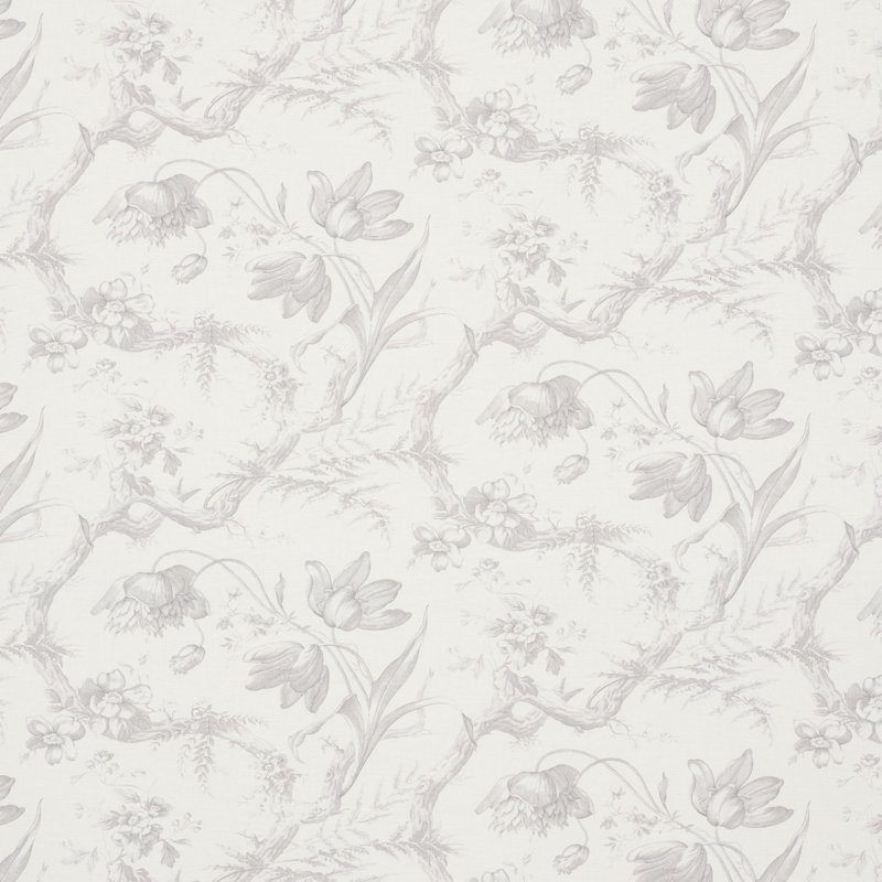Toile de fleurs, Grisaille