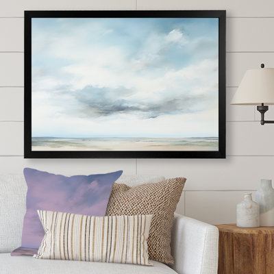 Minimalisme, ciel nuageux paysage III sur toile