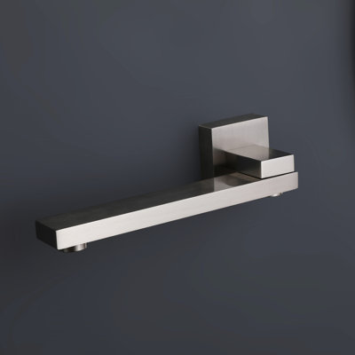 Douche 10 "en nickel brossé - Fixation murale, laiton massif, alimentation en eau chaude et froide avec système poli à température réglable 10" x 10 "pomme de douche à 3 fonctions, contrôle de température facile, conseils