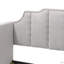 Lit de jour en velours Peridot Dove Grey