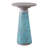Glass and Wood Accent Table with Tapered Base and Modern Design
