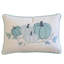Coussin lombaire brodé citrouille - Coussin décoratif bleu brumeux d'automne-119336227