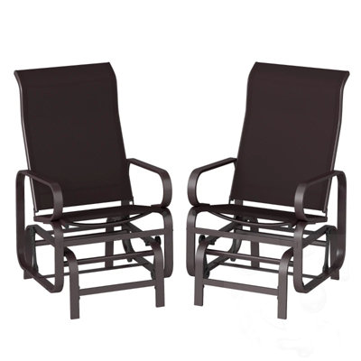 Ensemble de 2 chaises longues d'extérieur coulissantes