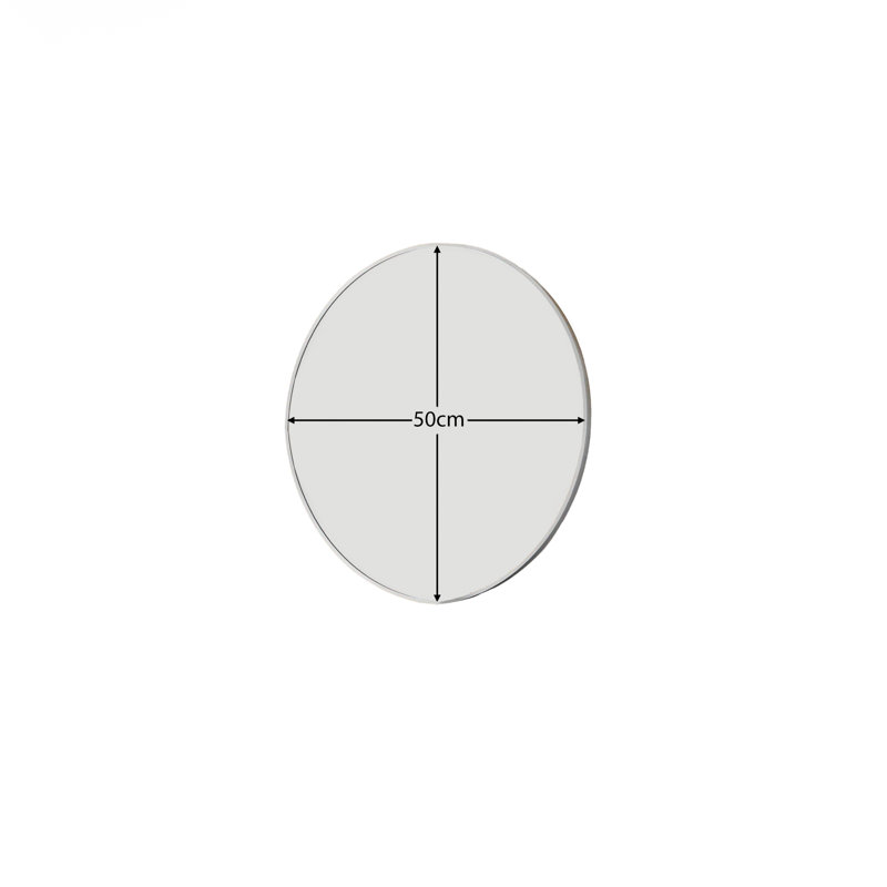 Luvine Mirror, 50 cm H x 50 cm W, Silver