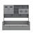 Platform Bed With Twin Size Trundle, All-In-One Cabinet And Shelf-107330296-107330297