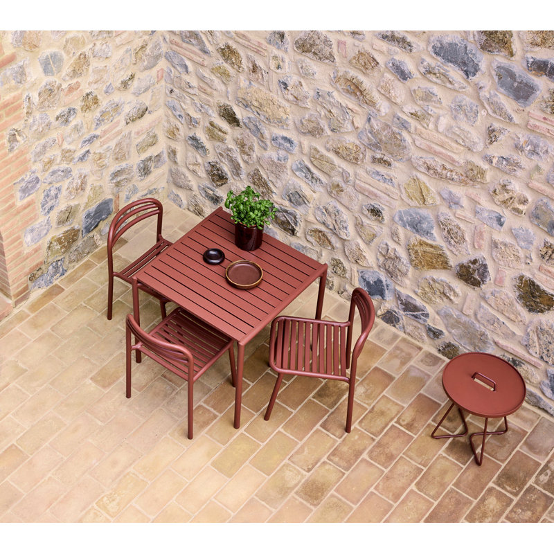 Bliss Chair W/O Armrest, Stackable, Desert red