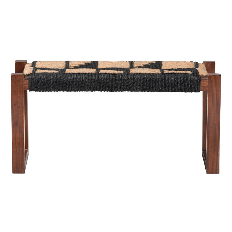Banc en jute et bois d'acacia Markale