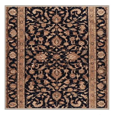 Tapis brun lavable à la machine