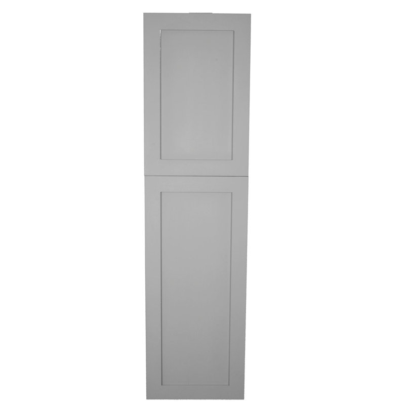 Frontline Shaker Recessed Frameless 2 Door Medicine Cabinet with Adjustable Shelves, Primed, 44" H x 14" W x 3.5" D