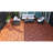 Acacia Wood Interlocking Deck Tiles Checker Pattern