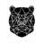 Geometric Bear Head Duvet Cover | Wildlife Home Decor