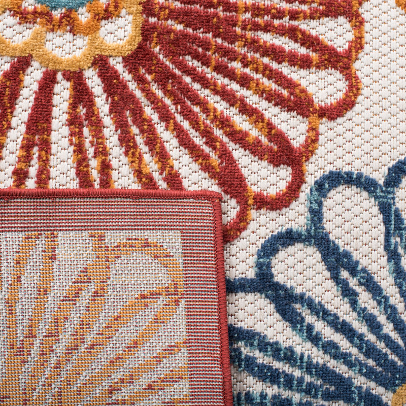 Tapis d'intérieur / extérieur floral Kellems Performance, Rectangle 3 pi x 5 pi