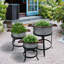 Ensemble de pots à fleurs en fer 3 pièces Tayzlee