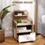 Bevus 40cm W Manufactured Wood Bedside Table