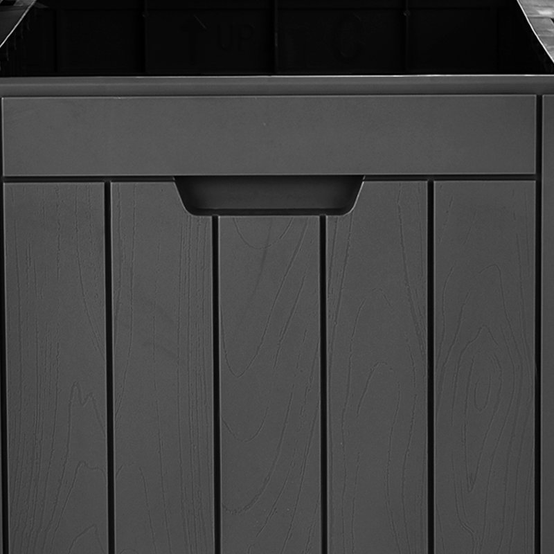31.2 Gallon Water Resistant Resin Deck Box, Black
