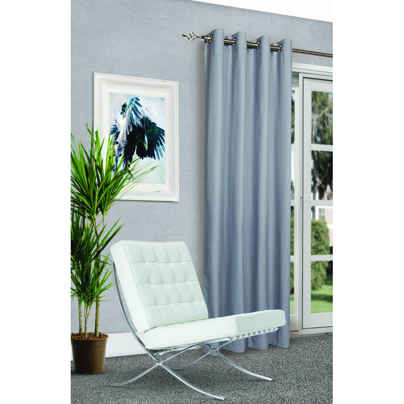  Marnell Polyester Room Darkening Curtain Pair(Set of 2), Gray