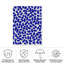 Motif de coups de pinceau bleus sur toile par Treechild-1381486362