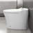 Smart Toilet With Built-In Heated Seat, One Piece Elongated Modern Toilet With Adjustable Temp Heated Seat, Auto Flush,  Dual Flush Toilet 1/1.28 GPF, Foot Sensor Flush, White Night Light,Knob Control
