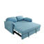 Lit en velours bleu de 54 pouces, convertible pour le confort de la maison, mode canapé confortable, commodité spacieuse pour le rangement du grand lit, choix de couleurs multiples. Espaces de vie convenables de 54 po, conversion facile en-408142056