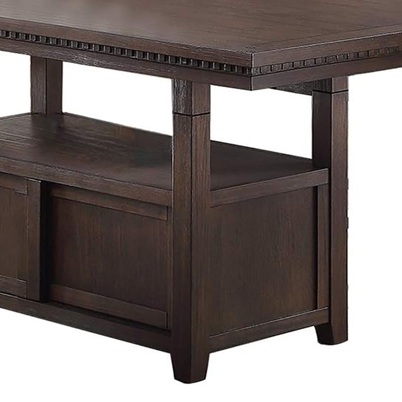 Ekain Rectangular Counter Height Table with Storage