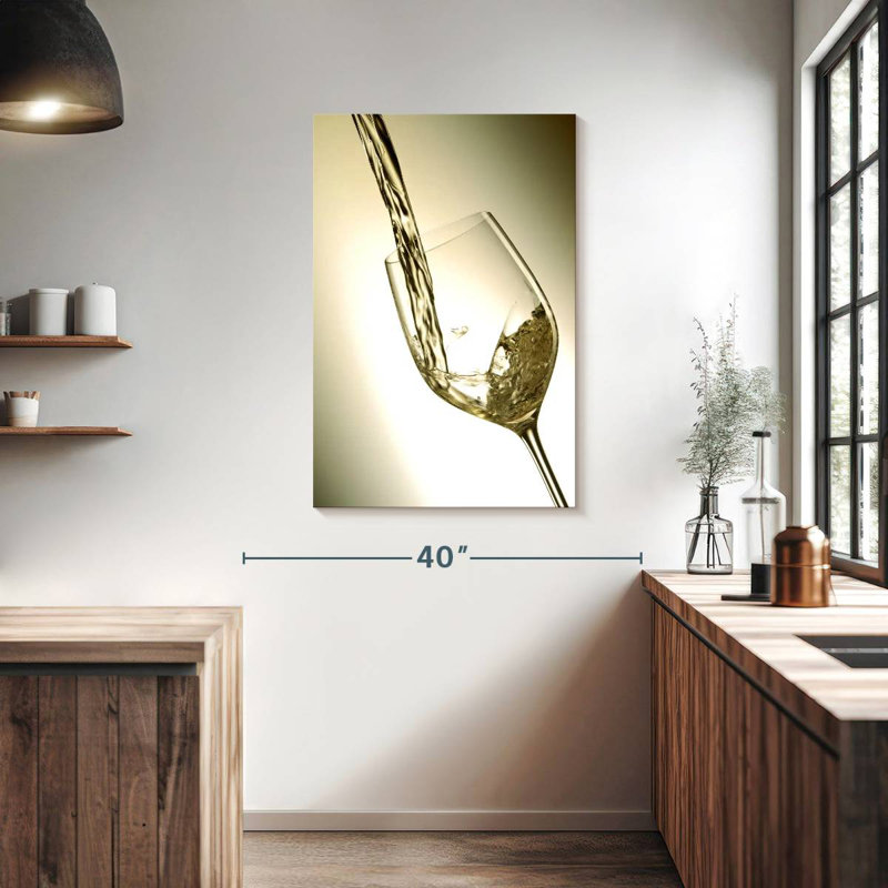 Yarlin White Wine Flow, 39" H x 26" W