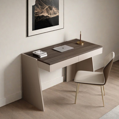 Simple And Modern Two-drawer Writing Desk A Chair
