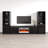 Fiorenze 120.5" Modern Entertainment Center with Electric Fireplace, High Gloss Finish, Media Storage-1633858833