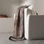 Jeté rétractable tout en coton Retro, couverture jacquard réversible tissée avec frange, jeté douillet Boho pour canapé-lit 75 po x 55 po, gris