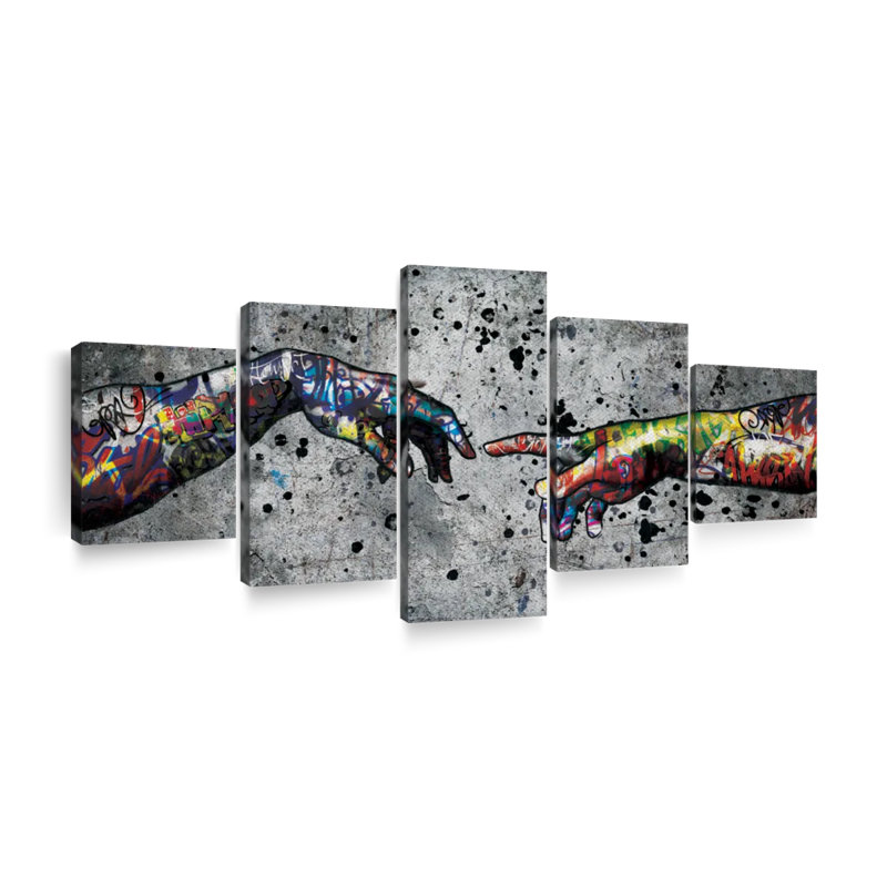 Pop culture Union 5 pièces, H 42 po x l 92 po x P 1,25 po