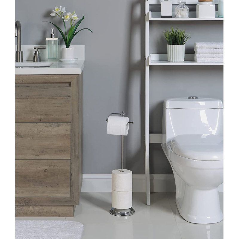 Free Standing Toilet Paper Holder, Chrome