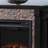 Aroon 71.75'' W Black Electric Fireplace & Mantel Package