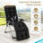 2 Pcs 73" Lounge Chaise Cushion Padded Recliner Cushion Indoor Outdoor-86545210-86545204