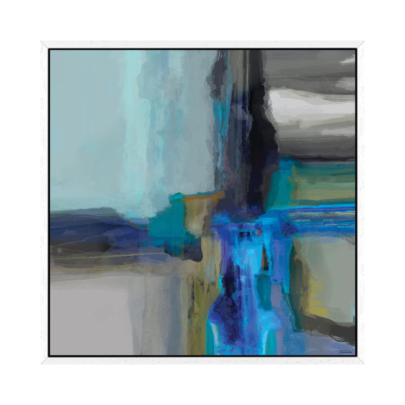 Extraction II by Michael Tienhaara - Print on Canvas, White Floater Framed, 45.72cm H x 45.72cm W x 3.81cm D