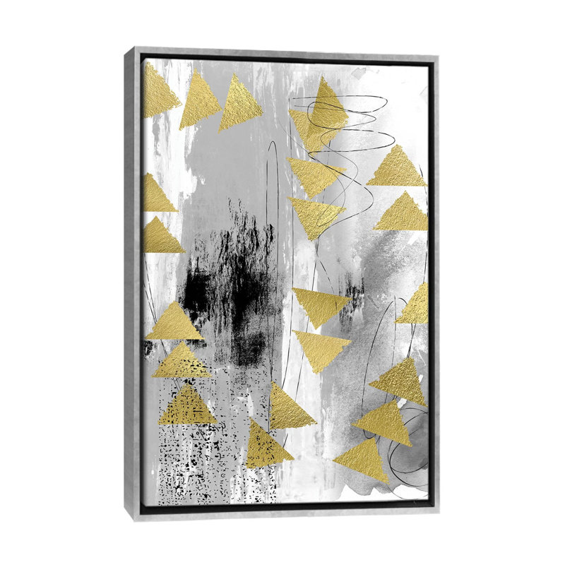 «Gray Matter» par Nikki Chu - impression, Encadrement argenté, H 40 po x l 26 po x P 1,5 po
