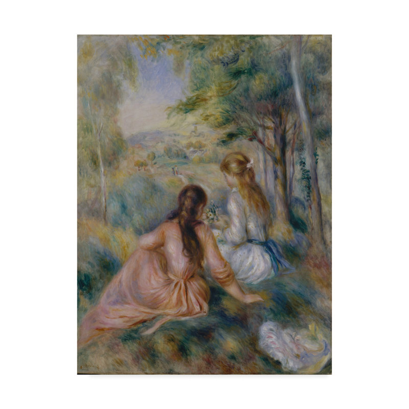 In The Meadow by Pierre-Auguste Renoir Large Canvas Art