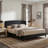 Jolande Contemporary King Upholstered Bed with Curved Headboard-927116795-899166163
