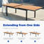 Heck Rectangular Outdoor Dining Set with Extension Tabletop-459710055-445208538-444725518
