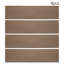 4Pcs Melamine-Faced MDF Wall Panels with PET Backing