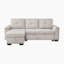 Canapé modulaire en tissu texturé 2 pièces avec méridienne réversible 93 po avec lit escamotable et rangement caché Olivier
