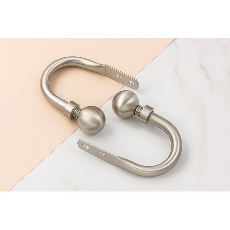 Alexjandro 10cm Curtain Holdback, Brushed Silver
