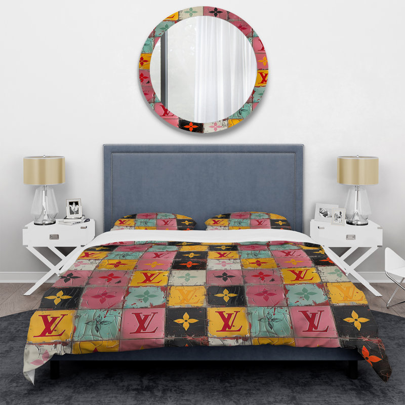Designer Designer Checkered Board II - Ensemble de housse de couette Fashion