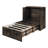Wilkinson Farmhouse Twin Murphy Bed With Large Storage Drawer & Charging Station, Dark Oak-1018256843