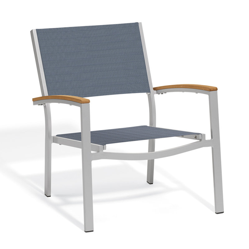 Travira Outdoor Lounge Chair, Natural, Titanium