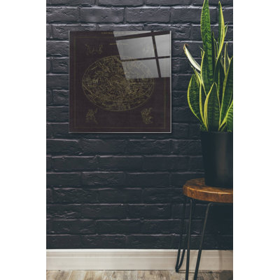 Bungalow rose «Costellazioni I» par Wild Apple Portfolio, art mural en verre acrylique, 24 po x 24 po