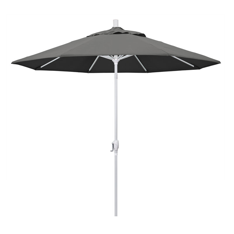Parasol de marché 9 pi Ayomipo, Toile gris anthracite Sunbrella®